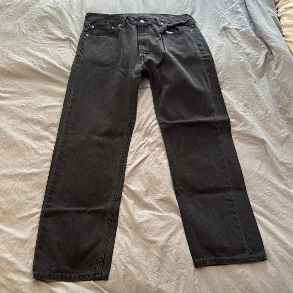 Levi’s 505‎ Regular Fit Men’s Jeans 38x32 100% Cotton Charcoal/Soft Black